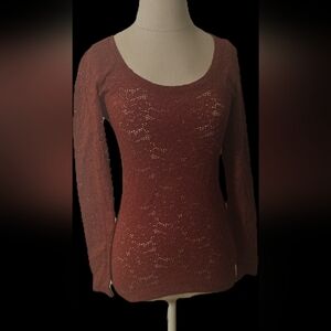 Express Lace Long Sleeve Top